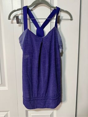 lululemon athletica Vintage Purple Layered Strappy Tank - size 4